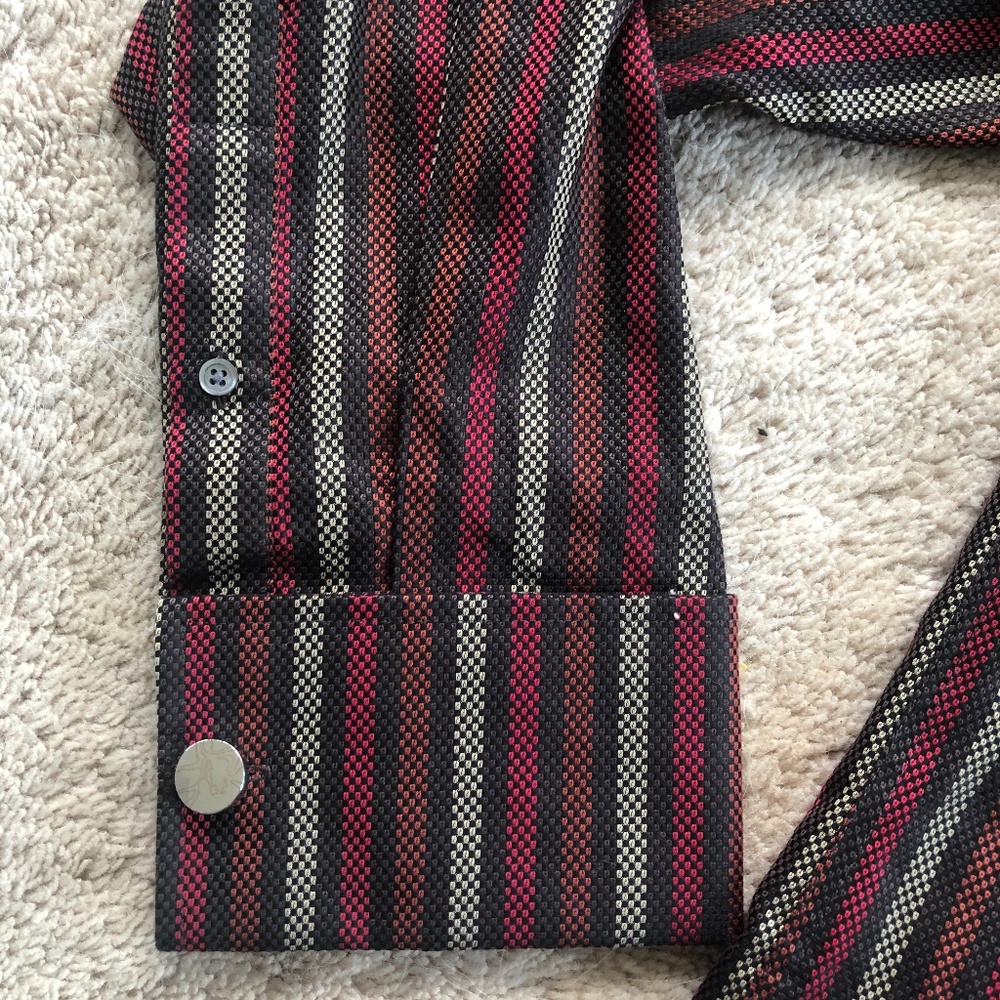 Murano Button Down Striped Shirt - image 6